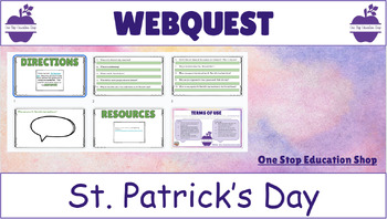 Preview of St. Patrick's Day WebQuest (Digital Resource) Google Slides