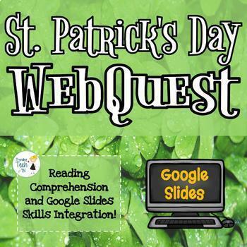 Preview of St. Patrick's Day Webquest - Editable in Google Slides - Online Learning