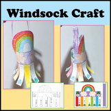 St.Patrick's Day Windsock Craft Word I Spring Rainbow Wind