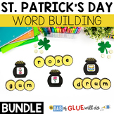 St. Patrick's Day Word Building Activity Bundle- CVC, CVCC