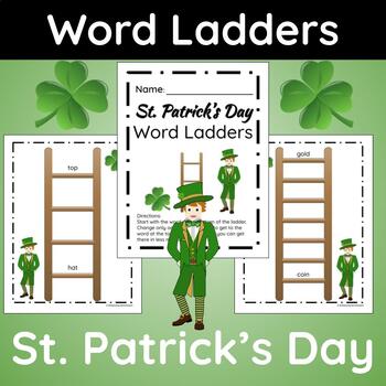 Preview of St. Patrick's Day Word Ladders: Challenging Word Puzzles for Gifted and Talented