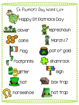 70+ St. Patrick's Day Words & Phrases: Vocabulary & Word List for St.  Paddy's Day - Capitalize My Title