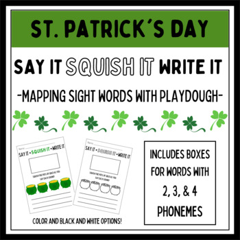 Preview of St. Patrick's Day Word Mapping | Sound Boxes for Words with 2, 3, or 4 Phonemes