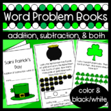 St. Patrick's Day Word Problem Books: Addition and Subtrac