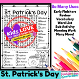 St. Patrick's Day Word Search : Early Finishers : Morning 