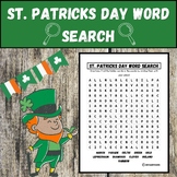 St. Patrick's Day Word Search- Engaging Holiday Activity (