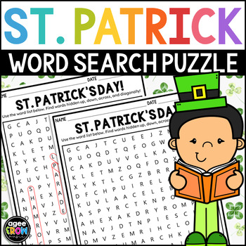 Preview of St. Patrick's Day Word Search Puzzle