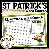 St. Patrick's Day Word Search | St Patricks Day Activity |