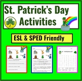 St. Patrick's Day ESL Activities: Reading Comprehension; w