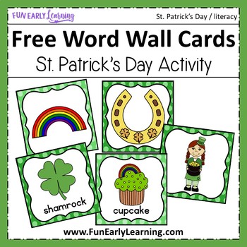 Preview of St. Patrick's Day Word Wall Cards