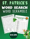 St.Patrick’s Day Word search, scramble, Vocabulary workshe