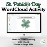 St. Patrick's Day WordCloud Activity - Editable in Google Slides!