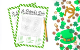 St. Patrick’s Day WordSearch Puzzle Printable Activity