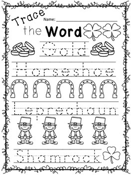 St. Patrick's Day Worksheets by Courageous with Crayons | TpT