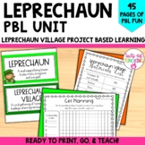 St Patrick's Day Worksheets- Leprechaun PBL Unit