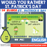 St. Patrick's Day Would You Rather March | Virtual Brain B