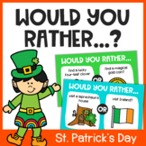 St. Patrick's Day Would You Rather Opinion Writing Activit