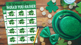 St. Patrick’s Day “Would You Rather” Printable Activity