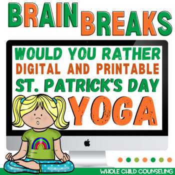 1 Funny St. Patrick's Day Card - Irish Yoga C1634SPG