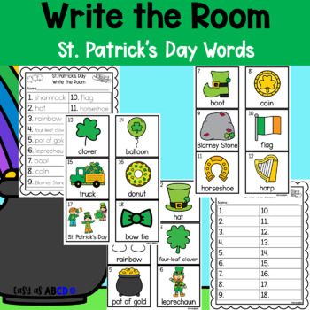 Preview of St. Patrick's Day Write the Room