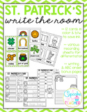 St. Patrick's Day Write the Room (Bonus Pages)