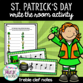 St. Patrick's Day Write the Room Music Activity: Treble Cl