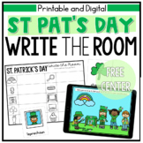 St Patrick's Day Write the Room Printable and Digital