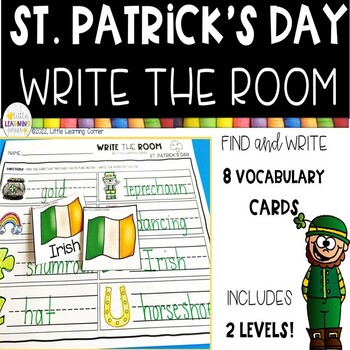 Preview of St. Patrick's Day Write the Room | Sensory Bin Activity