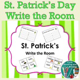 St. Patrick's Day Write the Room Task Card Printable with 