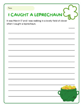 Preview of St. Patrick's Day Writing