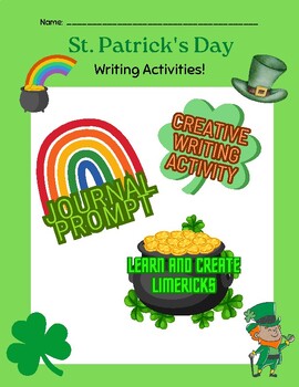 Preview of St. Patrick's Day Writing Activities (Journal, Creative Writing, Poetry)