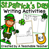 St. Patrick's Day Writing Activities {K-1}