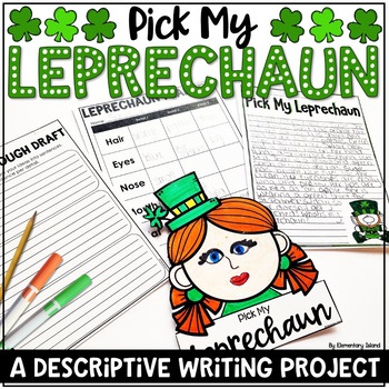 Preview of St. Patrick's Day Writing Activity | Descriptive Writing for St. Patrick's Day