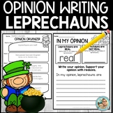 St. Patrick's Day Writing Activity | Leprechaun Opinion Wr