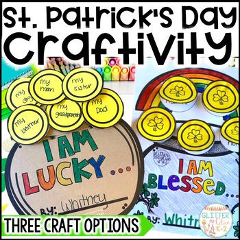 Preview of St. Patrick's Day Writing Craft- 3 Craftivity Options - Kindergarten & 1st