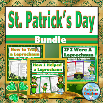 Preview of St. Patrick's Day Writing Craftivities Bundle