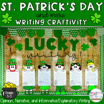 Preview of St. Patrick's Day Writing Craftivity and Bulletin Board Kit