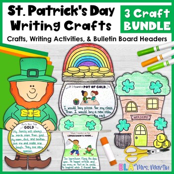 Preview of St. Patrick's Day Craft and Writing Activity BUNDLE