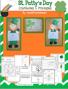Preview of St. Patrick's Day Writing Crafts & Mini Book