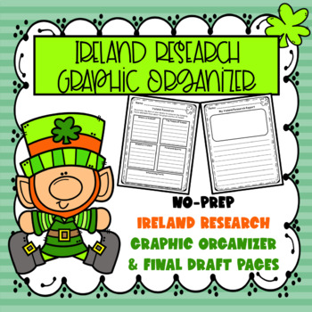 Preview of St. Patrick's Day Writing: Ireland Research Graphic Organizer