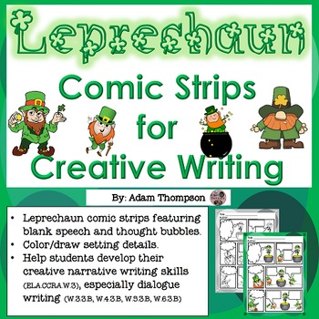 Preview of St. Patrick's Day Writing: Leprechaun Comic Strips