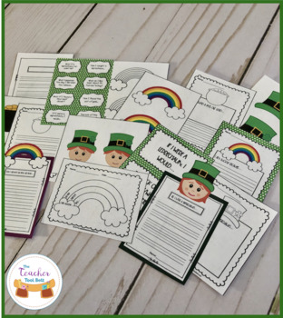 St. Patrick's Day Writing Pages and Writing Topper Craft | TpT