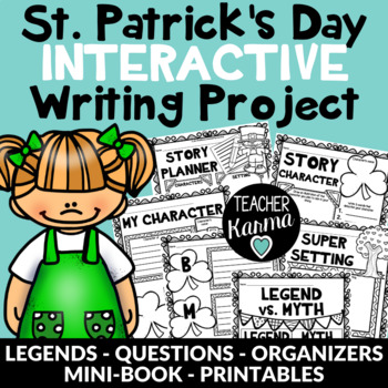 Preview of St. Patrick's Day Writing Project - Interactive St. Patrick's Day Legends