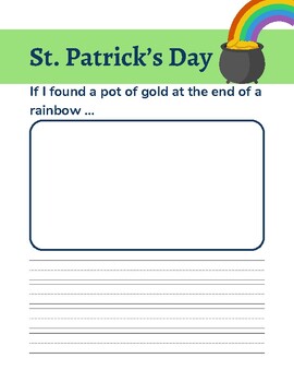 Preview of St. Patrick’s Day Writing Prompt