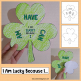 St. Patrick's Day Writing Prompt Cut & Fold I Am Lucky Bec
