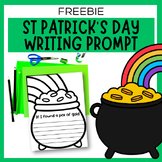 St Patrick's Day Writing Prompt Worksheet Activity | Freebie