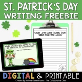 St. Patrick's Day Writing Prompts FREEBIE | Print & Digita