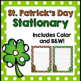 St. Patrick's Day Writing Stationary