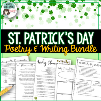 Preview of St. Patrick's Day Writing and Poetry Bundle