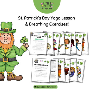 Preview of St. Patrick's Day Yoga and Mindfulness Lesson